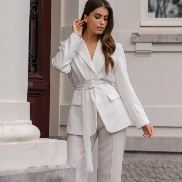 White Belt-Blazer<Olivia & Kate Sale