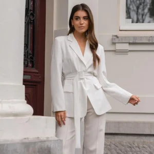 White Belt-Blazer<Olivia & Kate Sale