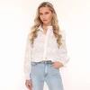 White Flowers-Blouse<Olivia & Kate New