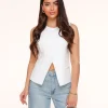 White High Buttons-Gilet<Olivia & Kate Hot