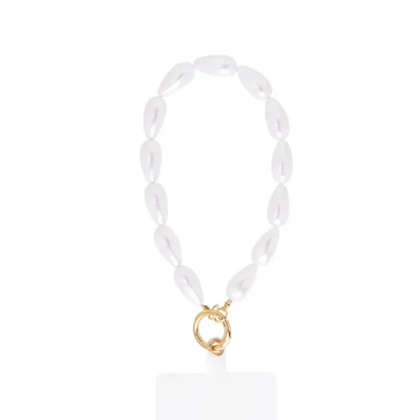 White Trendy Pearl-Phone Cord<Olivia & Kate Best Sale