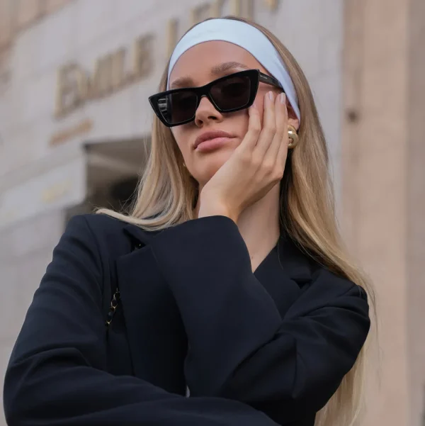White Wide Stretch-Headband<Olivia & Kate Online