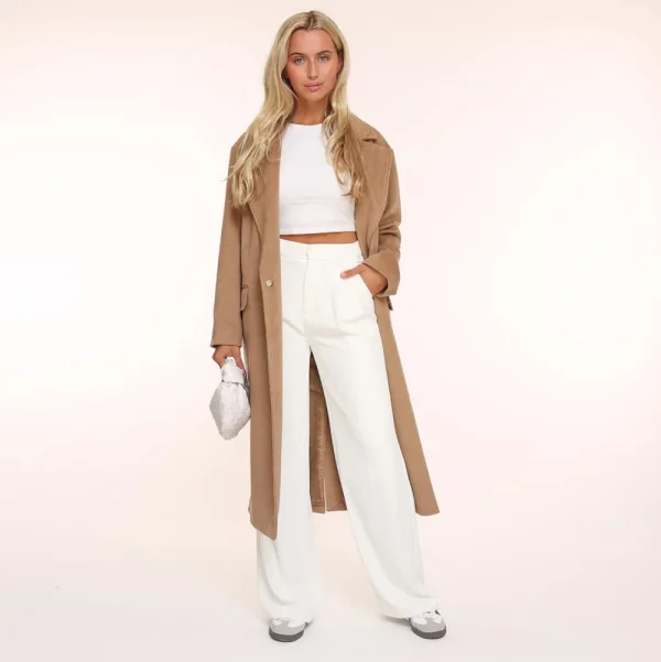 White Wide-Pantalon<Olivia & Kate New