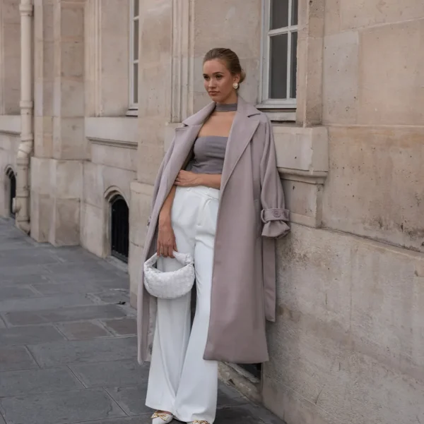 White Wide-Pantalon<Olivia & Kate New