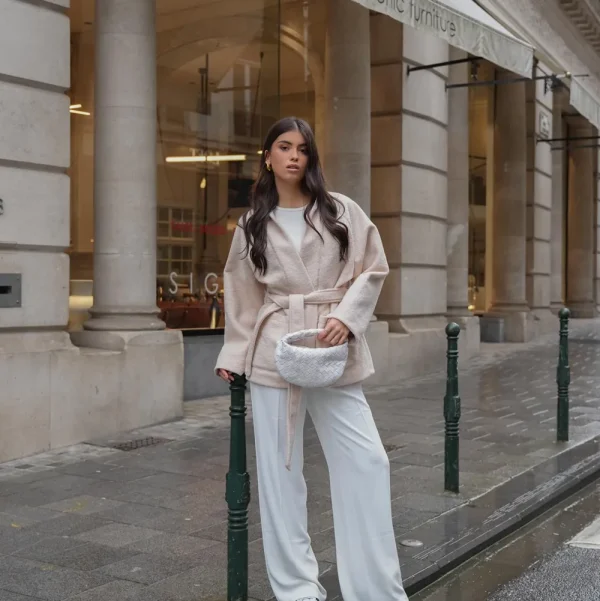 White Wide-Pantalon<Olivia & Kate New