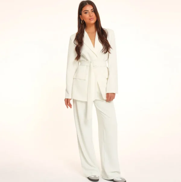 White Wide-Pantalon<Olivia & Kate New
