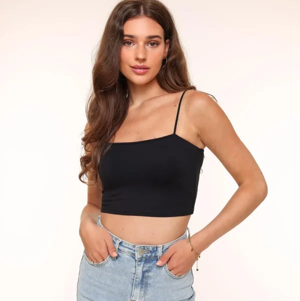 Zwarte Basic Bandeau-Top<Olivia & Kate Cheap